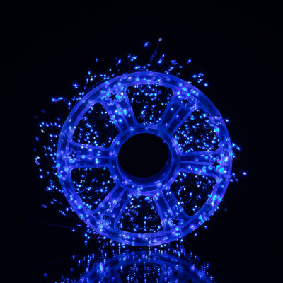 Гірлянда-нитка Роса Хвойна лапа 1500 LED 50 метрів зелена, синій