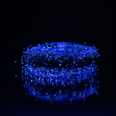 Гірлянда-нитка Роса Хвойна лапа 1500 LED 50 метрів зелена, синій