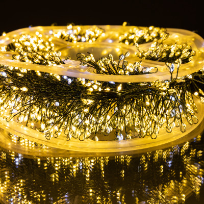 Гірлянда-нитка Роса Хвойна лапа 1500 LED 50 метрів зелена, жовтий Гірлянда-нитка Роса Хвойна лапа 1500 LED 50 метрів зелена, жовтий