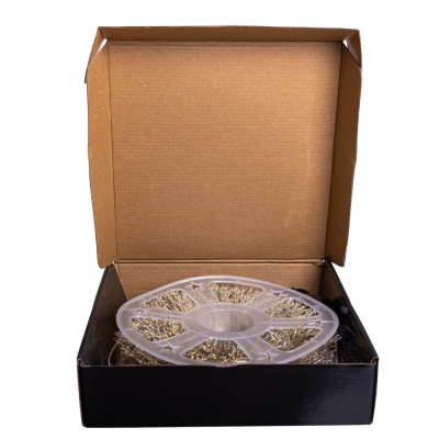 Гірлянда-нитка Роса Хвойна лапа 1500 LED 50 метрів біла нитка, синій 