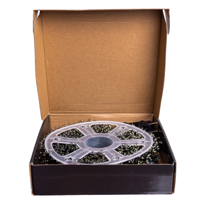 Гирлянда-нить Роса Хвойная лапа 3000 LED 100 метров зеленая нить, мультиколор