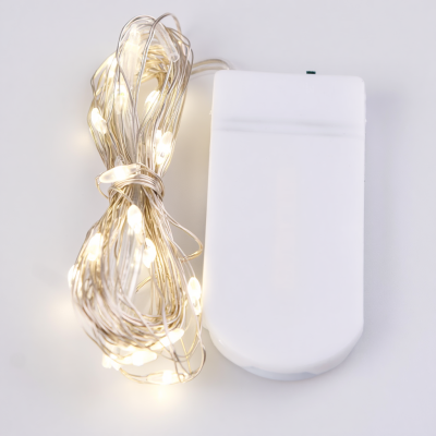 Гирлянда Роса нитка 30 LED длина 3 м на батарейках, белый