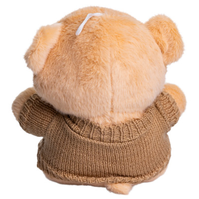 Игрушка-брелок Мишка в коричневом свитере 20 см, бежевый Игрушка-брелок Мишка в коричневом свитере 20 см, бежевый