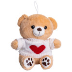 Іграшка-брелок Ведмедик у білому светрі 20 см, бежевий Іграшка-брелок Ведмедик у білому светрі 20 см, бежевий