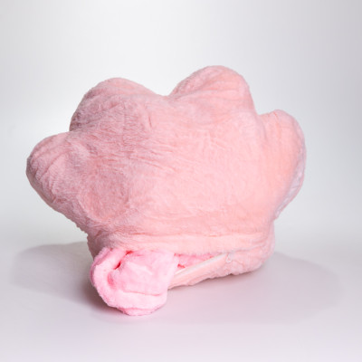 Іграшка-подушка з пледом та муфтою Лапка 40*40*25 см, рожевий Іграшка-подушка з пледом та муфтою Лапка 40*40*25 см, рожевий