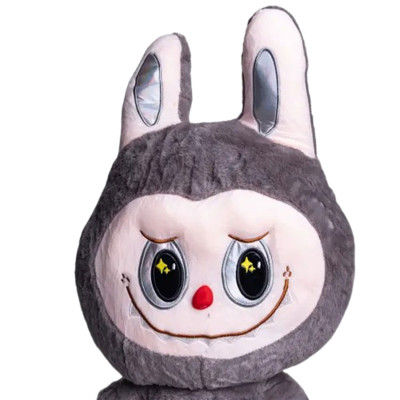 Подушка-іграшка LABUBU Grey Dragon з пледом 100*180 см Подушка-іграшка LABUBU Grey Dragon з пледом 100*180 см