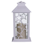 Фонарь декоративный «Ночной огонек» с LED подсветкой 14*14*30 см, белый