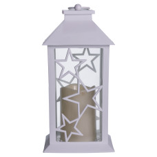 Фонарь декоративный «Ночной огонек» с LED подсветкой 14*14*30 см, белый