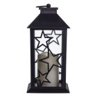 Фонарь декоративный «Ночной огонек» с LED подсветкой 14*14*30 см, черный