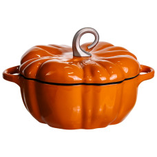 Каструля чавунна емальована Iron Pumpkin 3,5 л, помаранчевий