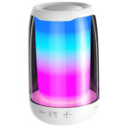 Портативная колонка Pulse 4 mini BT/TF/FM/TWS/AUX/USB с подсветкой 5 Вт, белый