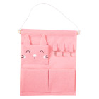 Органайзер панно підвісний на 3 секції 28*33, рожевий