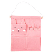 Органайзер панно подвесной на 3 секции 28*33, розовый