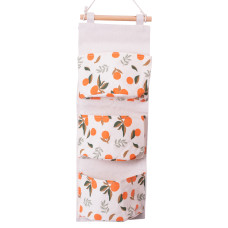 Органайзер панно подвесной на 3 секции 20*58 см с бамбуковой ручкой