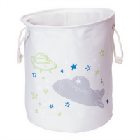 Корзина для детских игрушек текстильная 47 см, бежевый