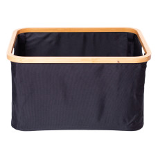 Органайзер для хранения вещей текстильный с бамбуковой рамой 45*35*24 см