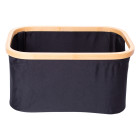 Органайзер для хранения вещей текстильный с бамбуковой рамой 38*26*18 см