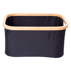 Органайзер для хранения вещей текстильный с бамбуковой рамой 38*26*18 см