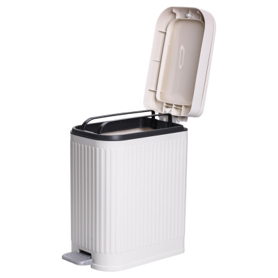 Мусорное ведро с педалью 23*15*32 см, белый