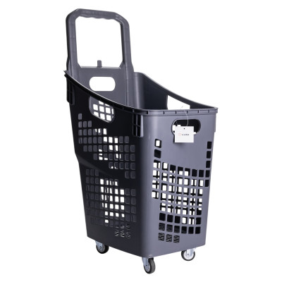 Кошик-візок для супермаркета пластиковий 52*37*90 см