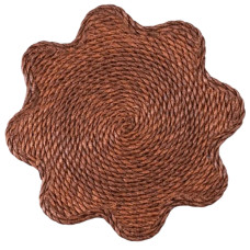 Коврик для сервировки стола Rattan 38 см, коричневый