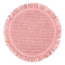 Коврик для сервировки стола Fringe 38 см, пыльная роза