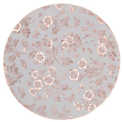 Коврик для сервировки стола Flowers 38 см, бронза