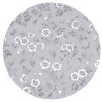 Коврик для сервировки стола Flowers 38 см, серебро