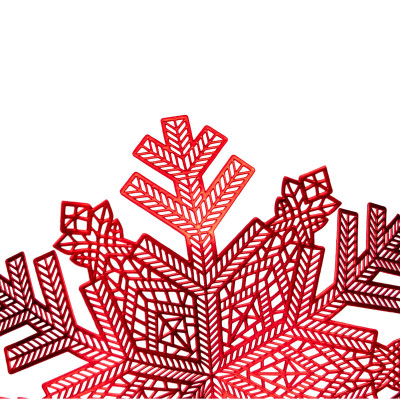 Килимок для сервірування столу Snowflake 38 см, червоне золото Килимок для сервірування столу Snowflake 38 см, червоне золото