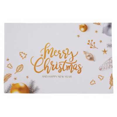 Коврик для сервировки стола Merry Christmas and Happy New Year 45*30 см