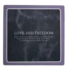 Коврик для ванной комнаты Love and freedom 58*58 см диатомитовый