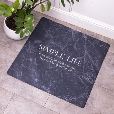 Коврик для ванной комнаты Simple Life 58*58 см диатомитовый