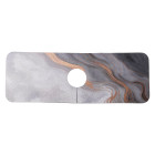 Коврик под смеситель влагопоглощающий 37,5*13 см, черный с серым