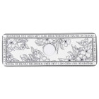 Коврик под смеситель влагопоглощающий 37,5*13 см, белый