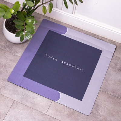 Коврик для ванной комнаты Super Absorbest 58*58 см диатомитовый Коврик для ванной комнаты Super Absorbest 58*58 см диатомитовый