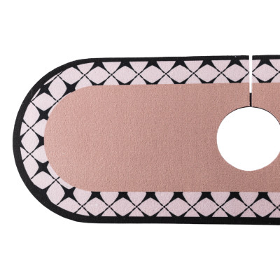 Килимок під змішувач вологовбираючий 37,5*13 см, коричневий