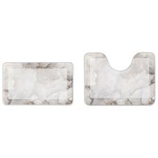Набор ковриков для ванной и туалета Grey Marble 50*80 / 40*50 см