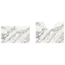 Набор ковриков для ванной и туалета White Marble 50*80 / 40*50 см