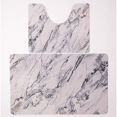 Набір килимків для ванної та туалету White Marble 50*80/40*50 см
