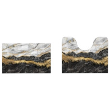 Набор ковриков для ванной и туалета Modern Marble 50*80 / 40*50 см