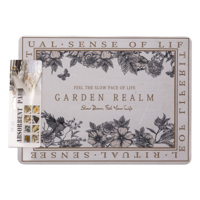 Коврик для сушки посуды Garden Realm 40*30 см диатомитовый