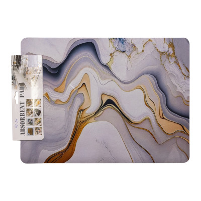 Килимок для сушіння посуду Marble Flow 40*30 см діатомітовий Килимок для сушіння посуду Marble Flow 40*30 см діатомітовий