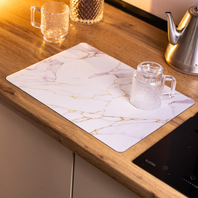 Килимок для сушіння посуду Light Mineral 40*30 см діатомітовий