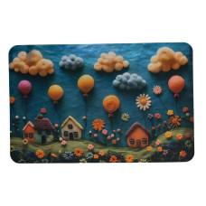 Коврик диатомитовый с 3D-эффектом Whimsical Village 58*38 см универсальный