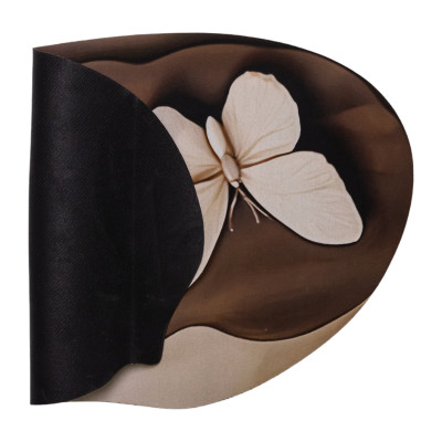 Килимок для ванної кімнати з 3D-ефектом Hover Bloom 58*38 см діатомітовий, коричневий