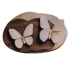 Коврик для ванной комнаты с 3D-эффектом Hover Bloom 58*38 см диатомитовый, коричневый