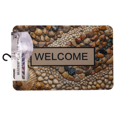 Коврик придверный Welcome Form 58*38 см диатомитовый Коврик придверный Welcome Form 58*38 см диатомитовый