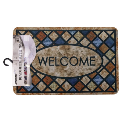 Коврик придверный Framed Welcome 58*38 см диатомитовый Коврик придверный Framed Welcome 58*38 см диатомитовый