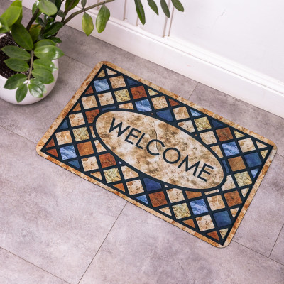Коврик придверный Framed Welcome 58*38 см диатомитовый Коврик придверный Framed Welcome 58*38 см диатомитовый