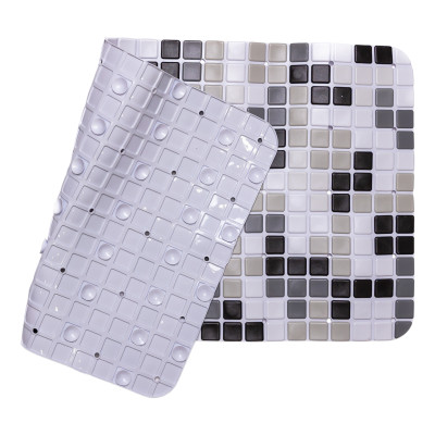 Коврик для ванны Clean Mosaic 65*35 см силиконовый, серый